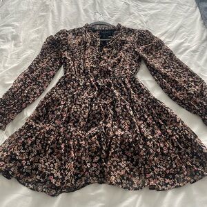 Ever New multi-colour skater dress size 4 petite